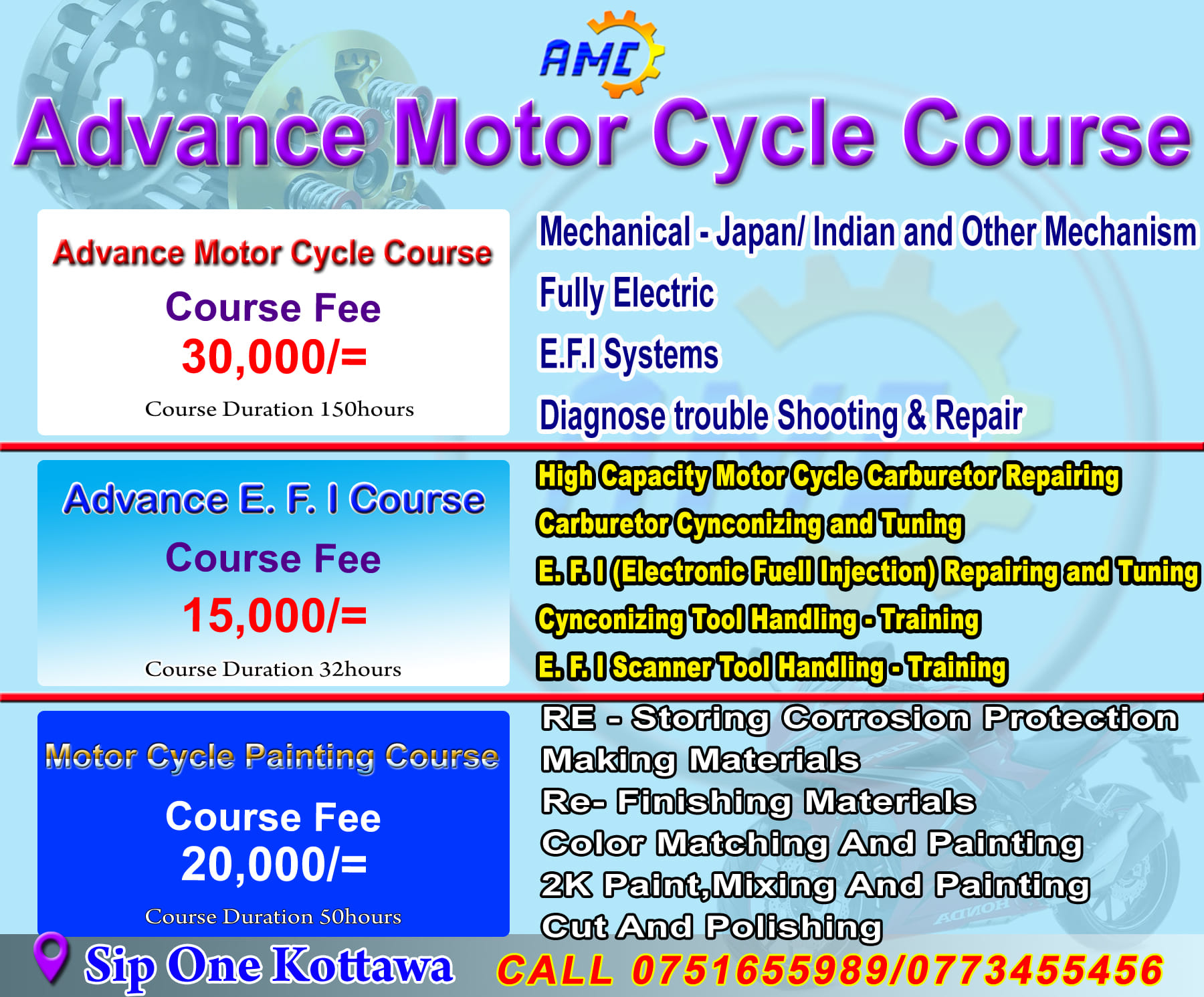 Advance Motorcycle course | Kottawa