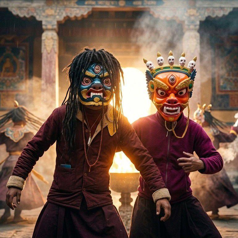 When Guru arrived at the place where Samye Monastery was to be built ...