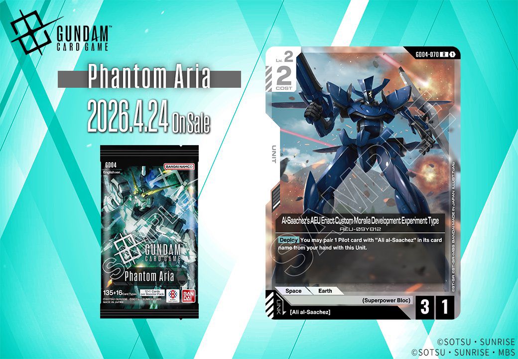 Gundam Card Game's Phantom Aria set introduces Superpower Bloc