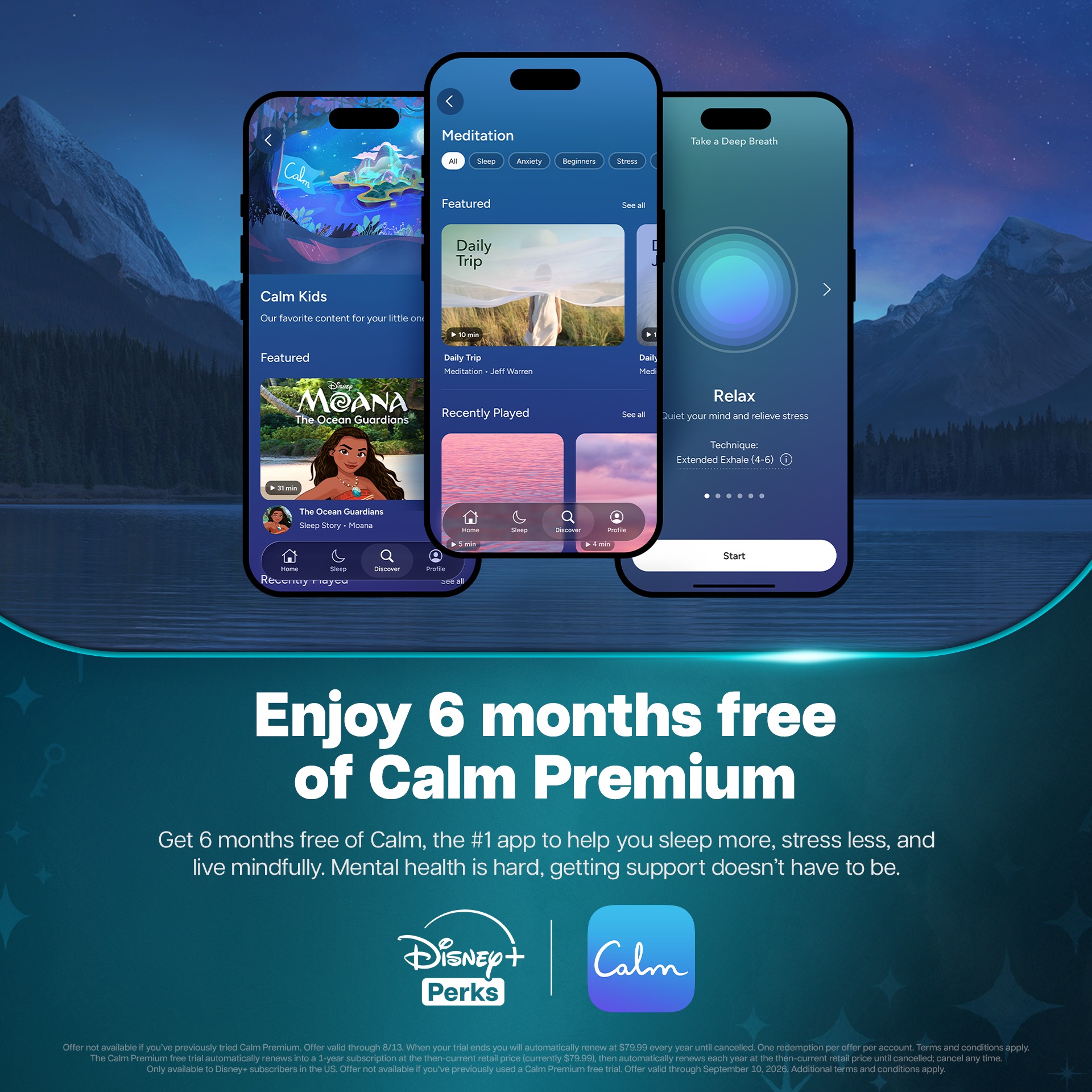 Disney+ - Enjoy 6 months free of Calm Premium with your Disney+ ...
