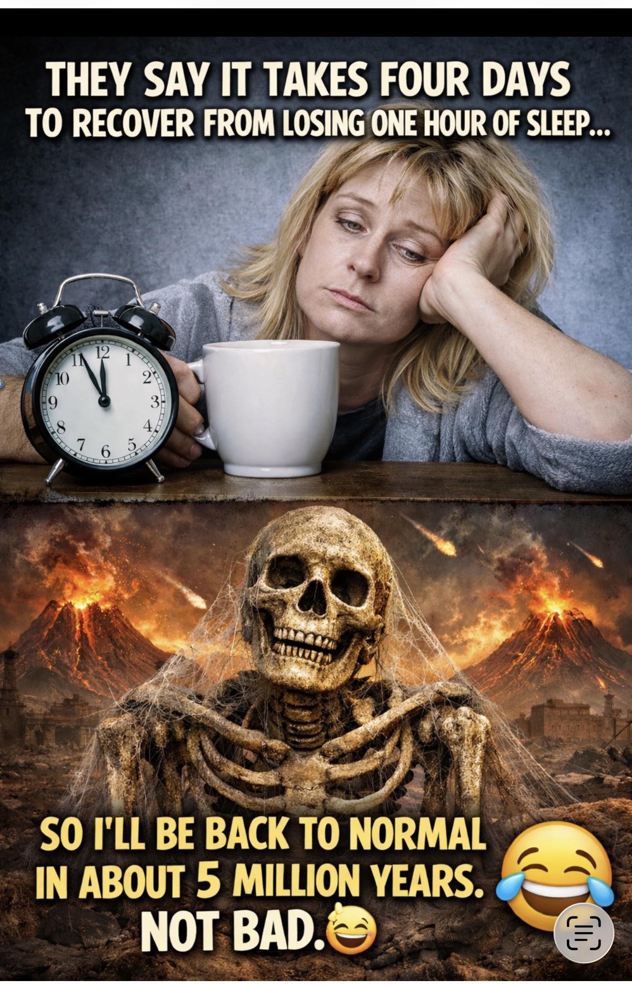 If recovering from one lost hour takes four days, your years of