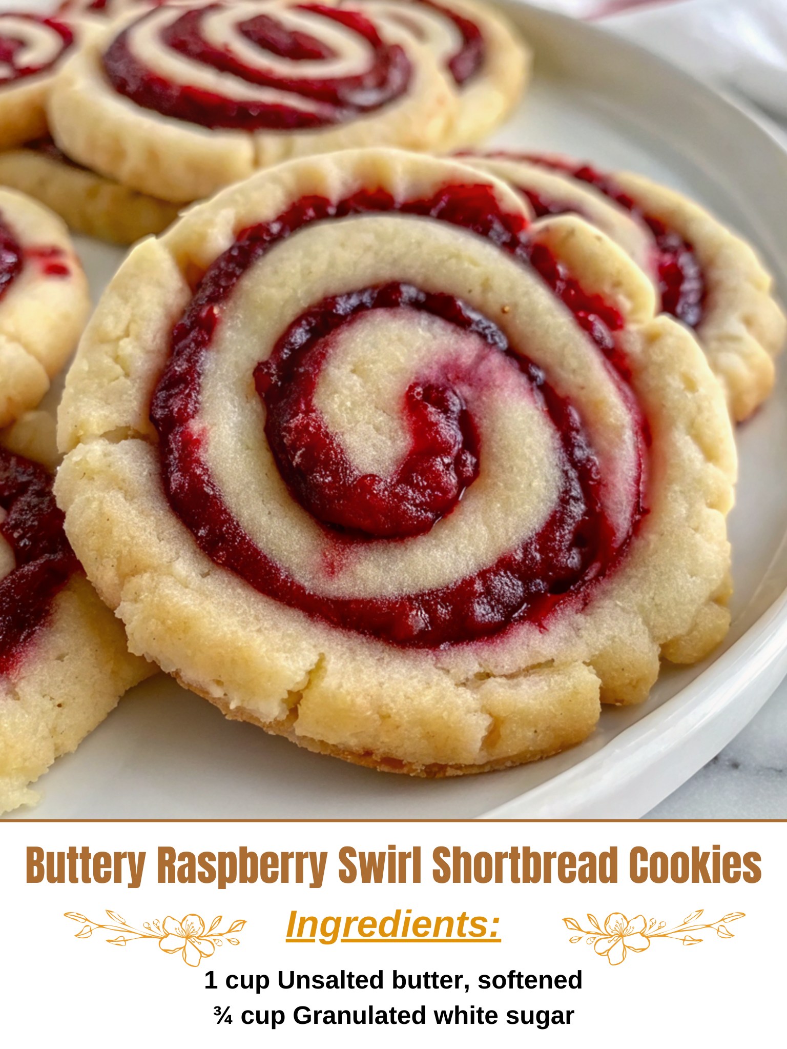 Divine - Buttery Raspberry Swirl Shortbread Cookies (Slice & Bake!) 🌀🍇 ...