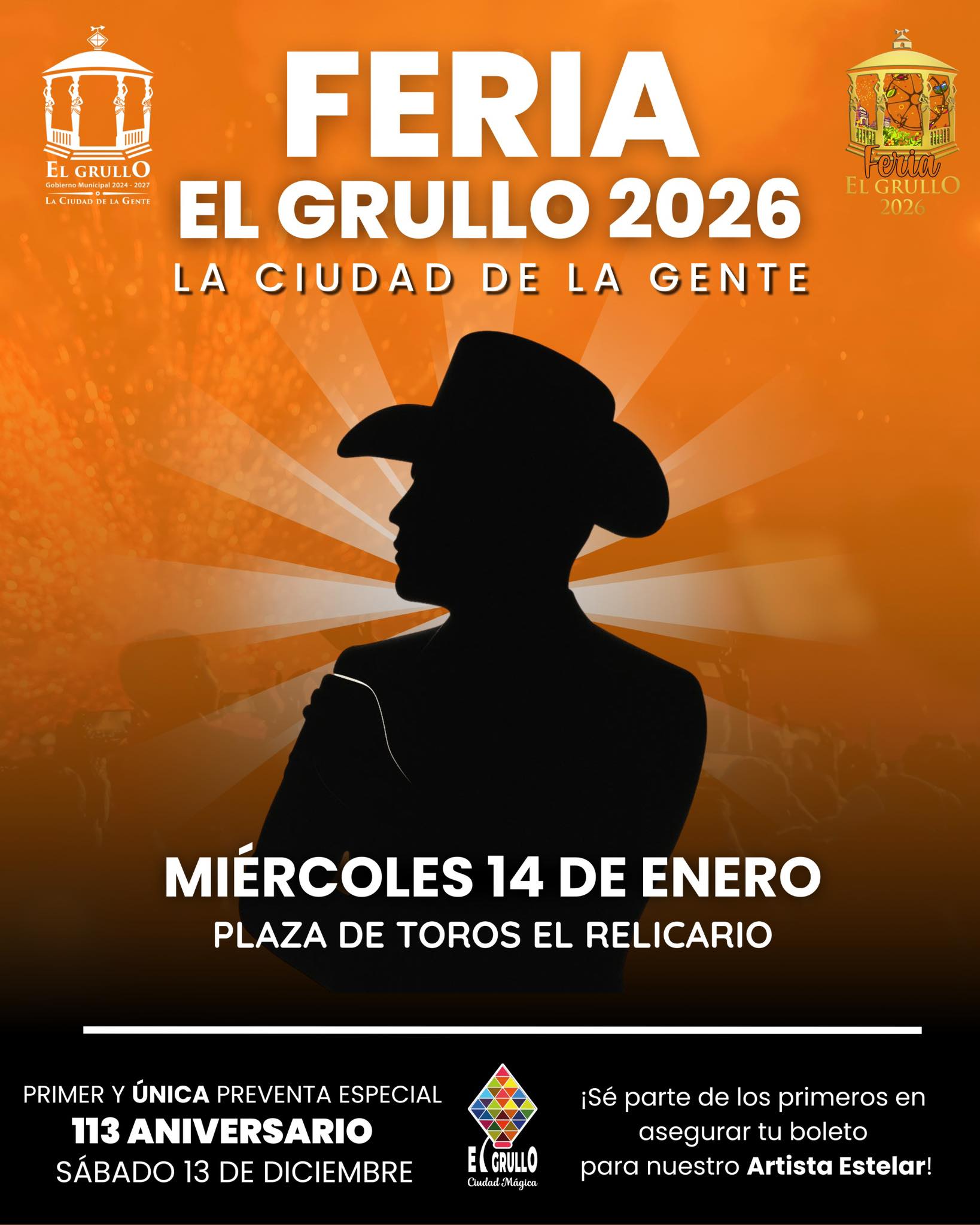 Feria - La Feria El Grullo 2026 viene con todo. 🎉 Este 14 de enero nos ...