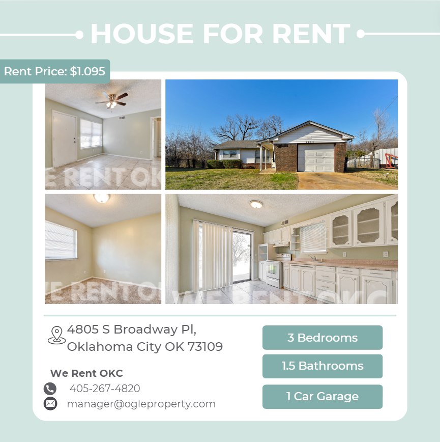 We Rent OKC - REDUCED RENT!!! from $1,195.00 to $1,095.00... | Facebook