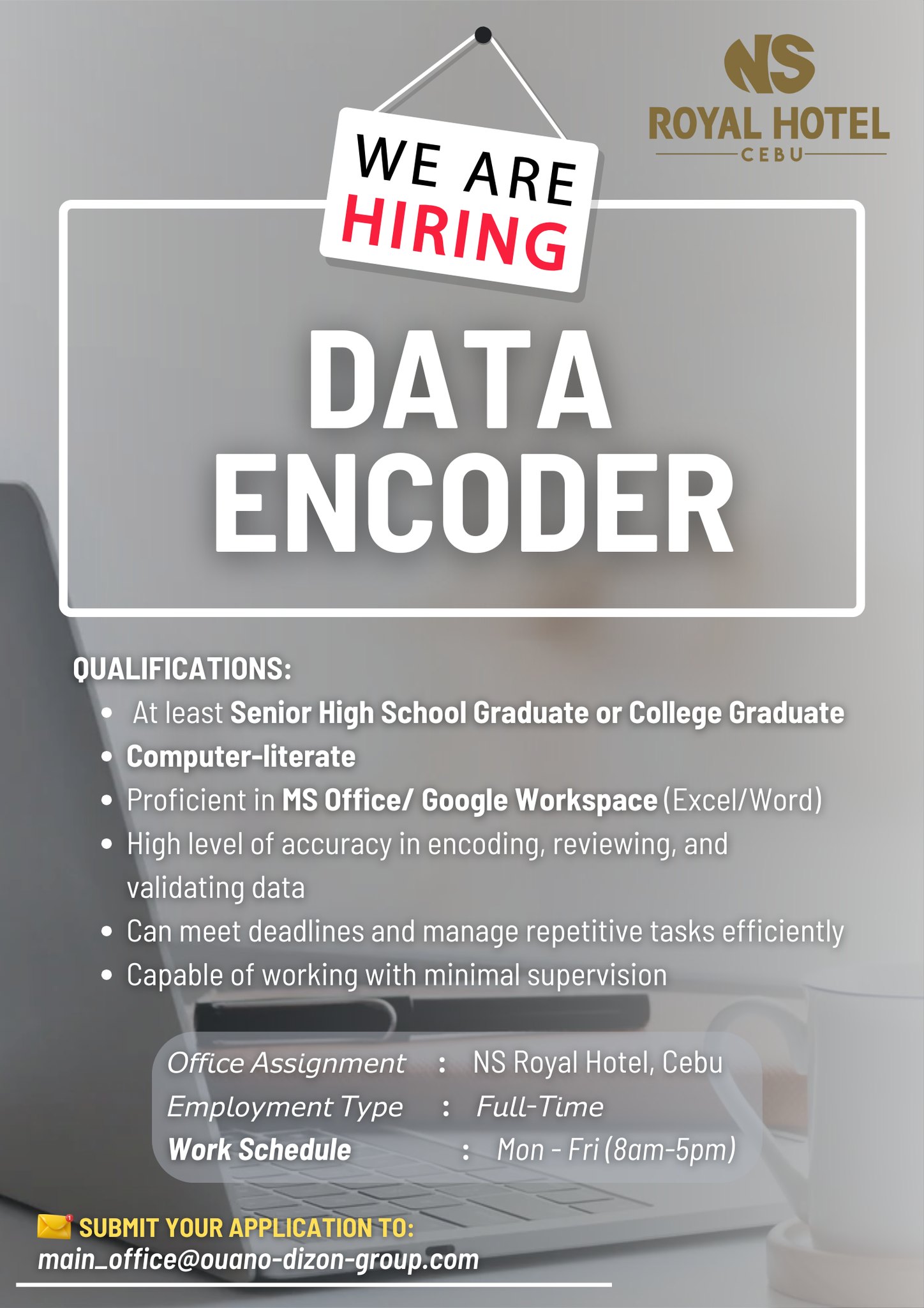 Odgc HR - ‼️ WE ARE HIRING! ‼️ 📌POSITION: DATA ENCODER... | Facebook