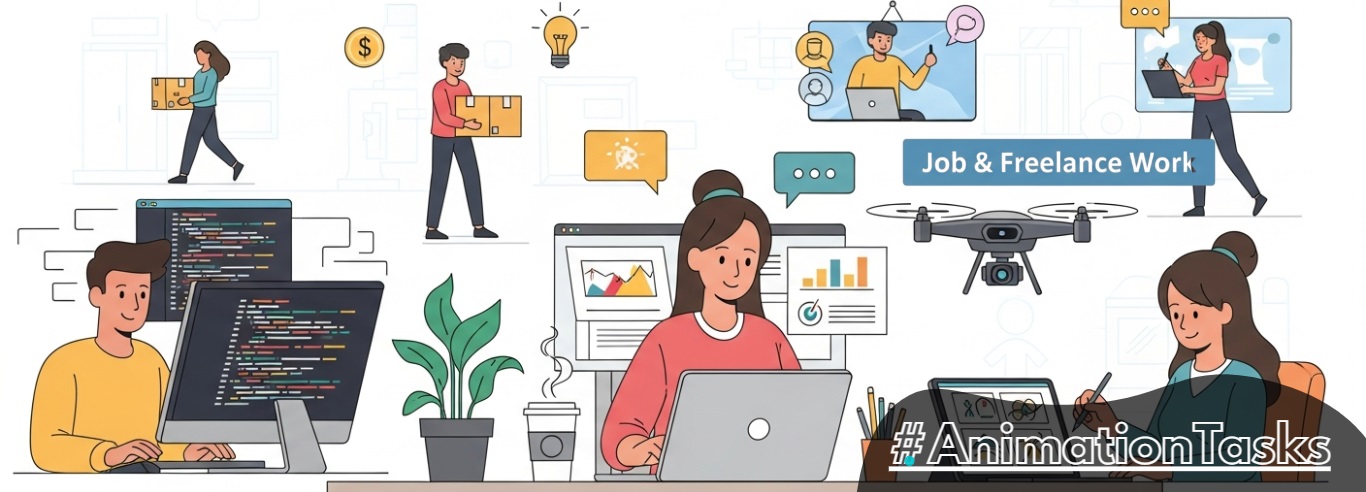 Job & Freelance Work Animation | Facebook