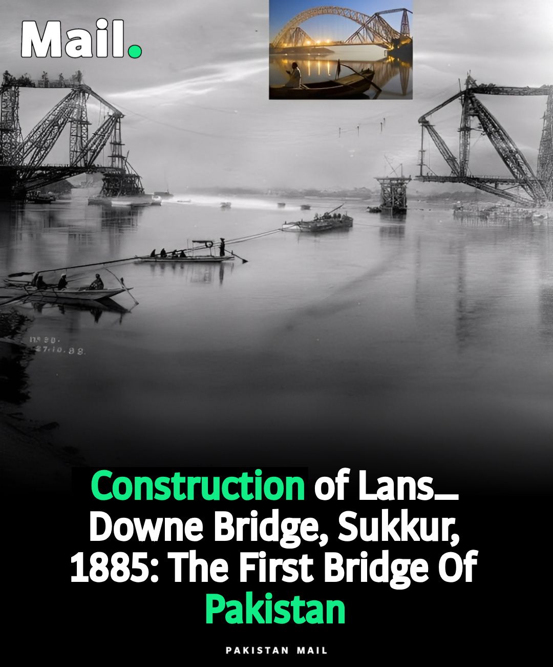 Pakistan - Lansdowne Bridge, Rohri — A Marvel of Engineering! Built ...