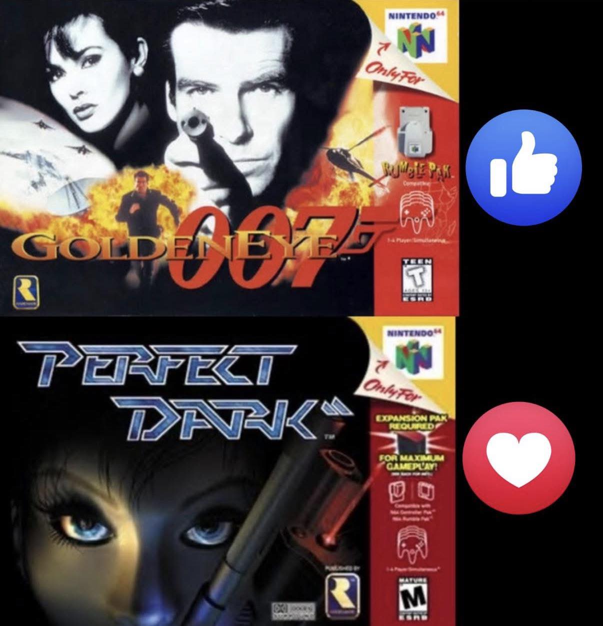 GoldenEye 007 or Perfect Dark 🤔 #retro #n64 #nintendo
