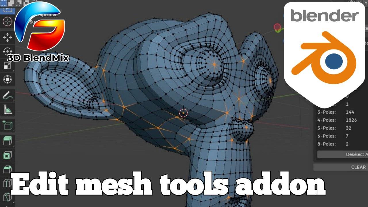 3D BlendMix - Edit mesh tools free addon for Blender.... | Facebook