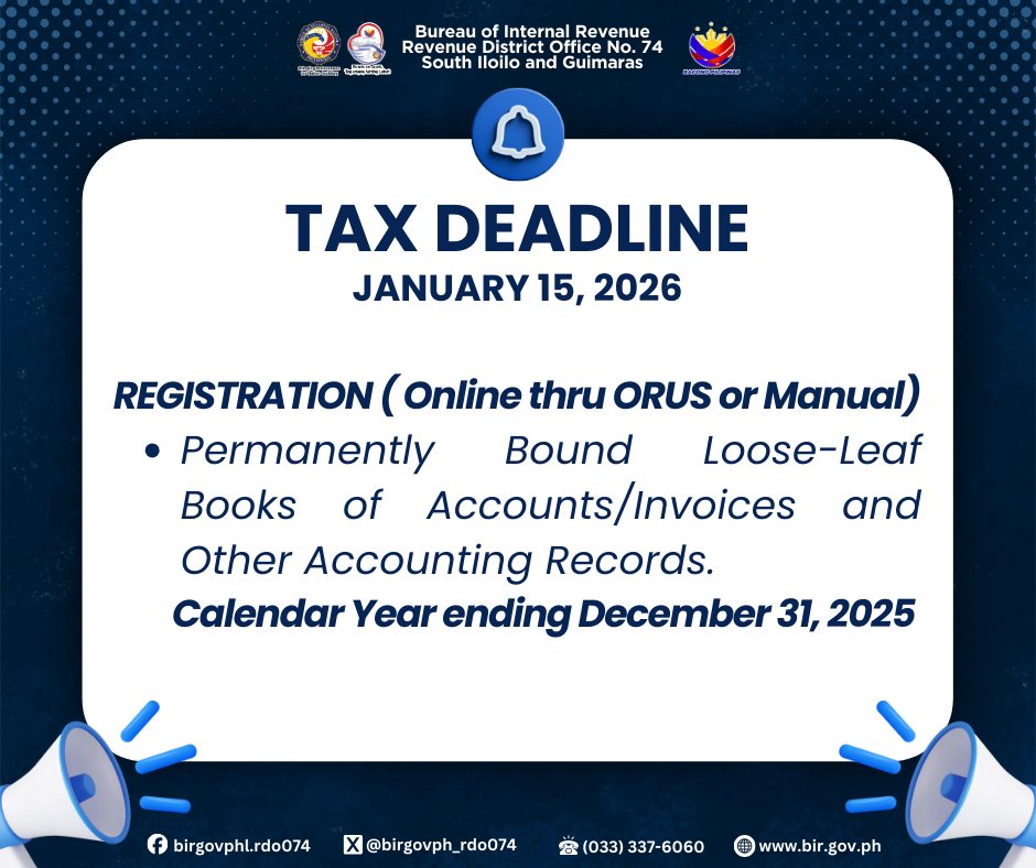 BIR Revenue District Office No. 074 - South Iloilo and Guimaras ...