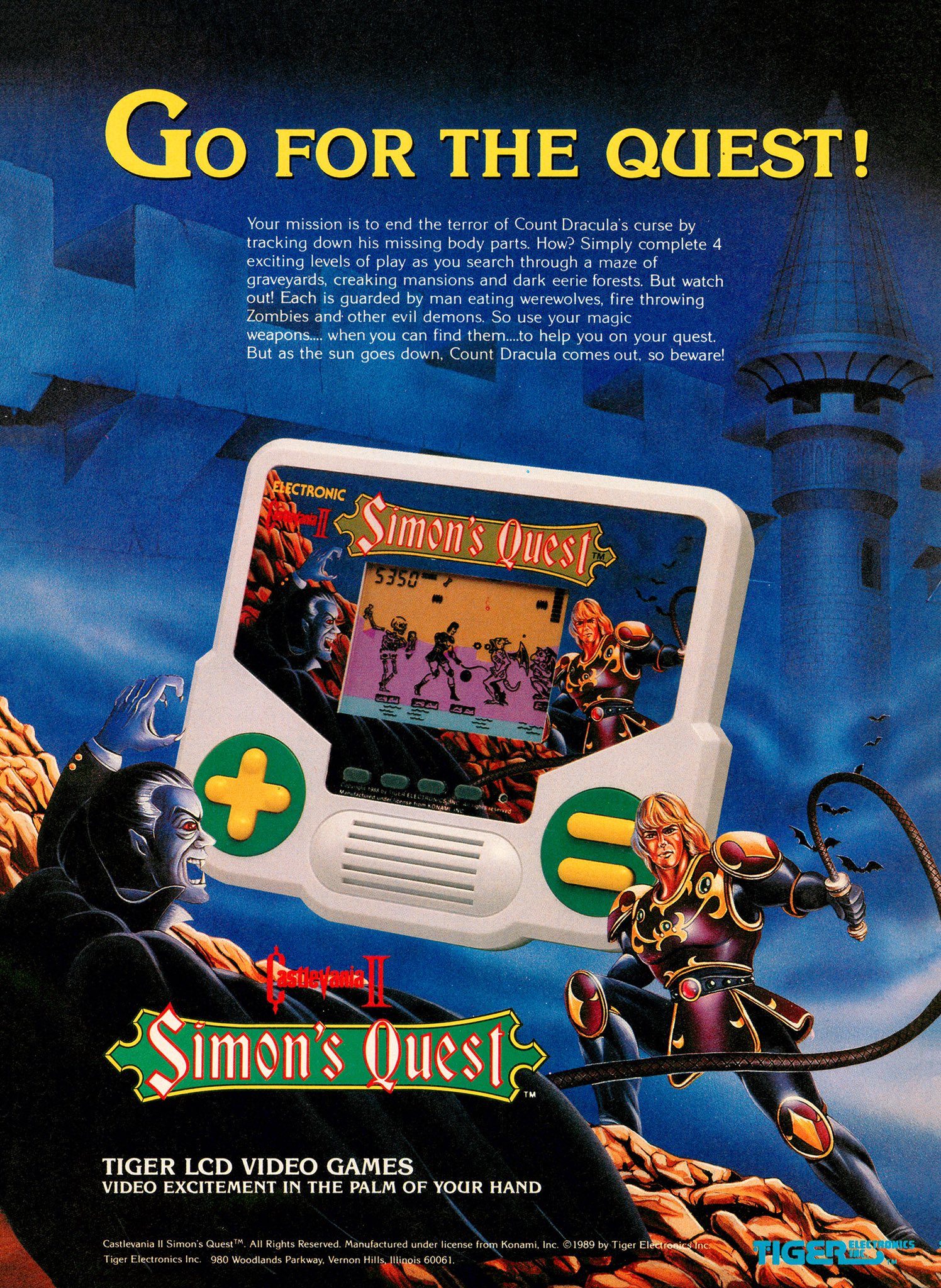 Simon's Quest Tiger Electronics game review