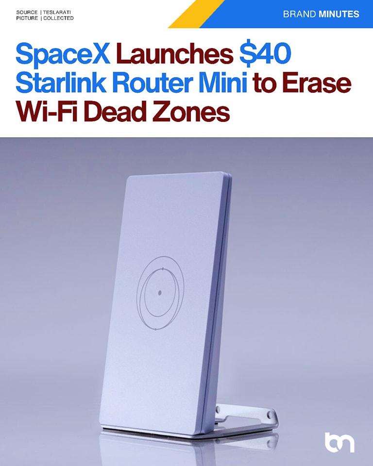 Spacex introduces Starlink Router Mini