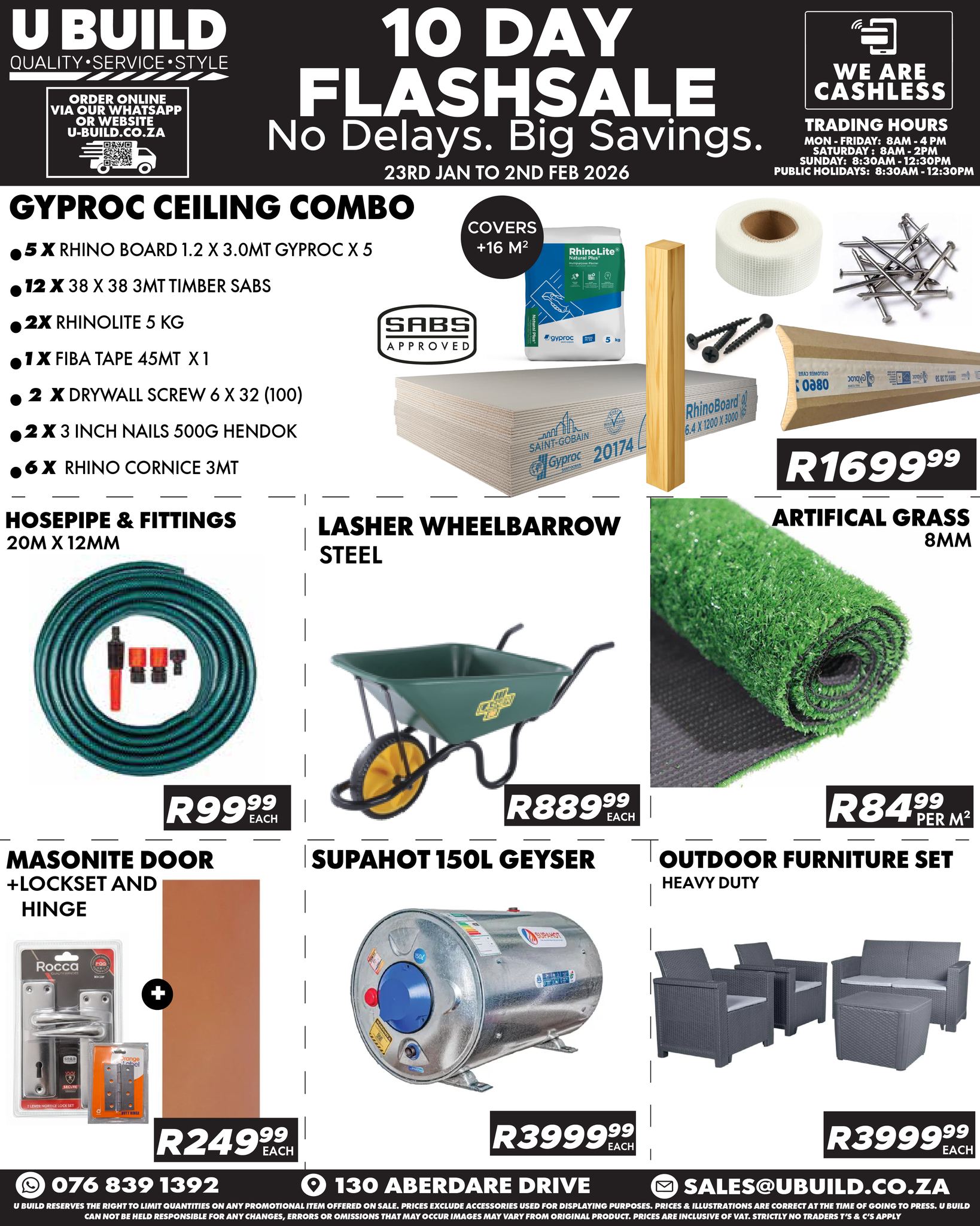 U Build - 🧱 SITE-READY SAVINGS – 10 DAYS ONLY Stock up on... | Facebook