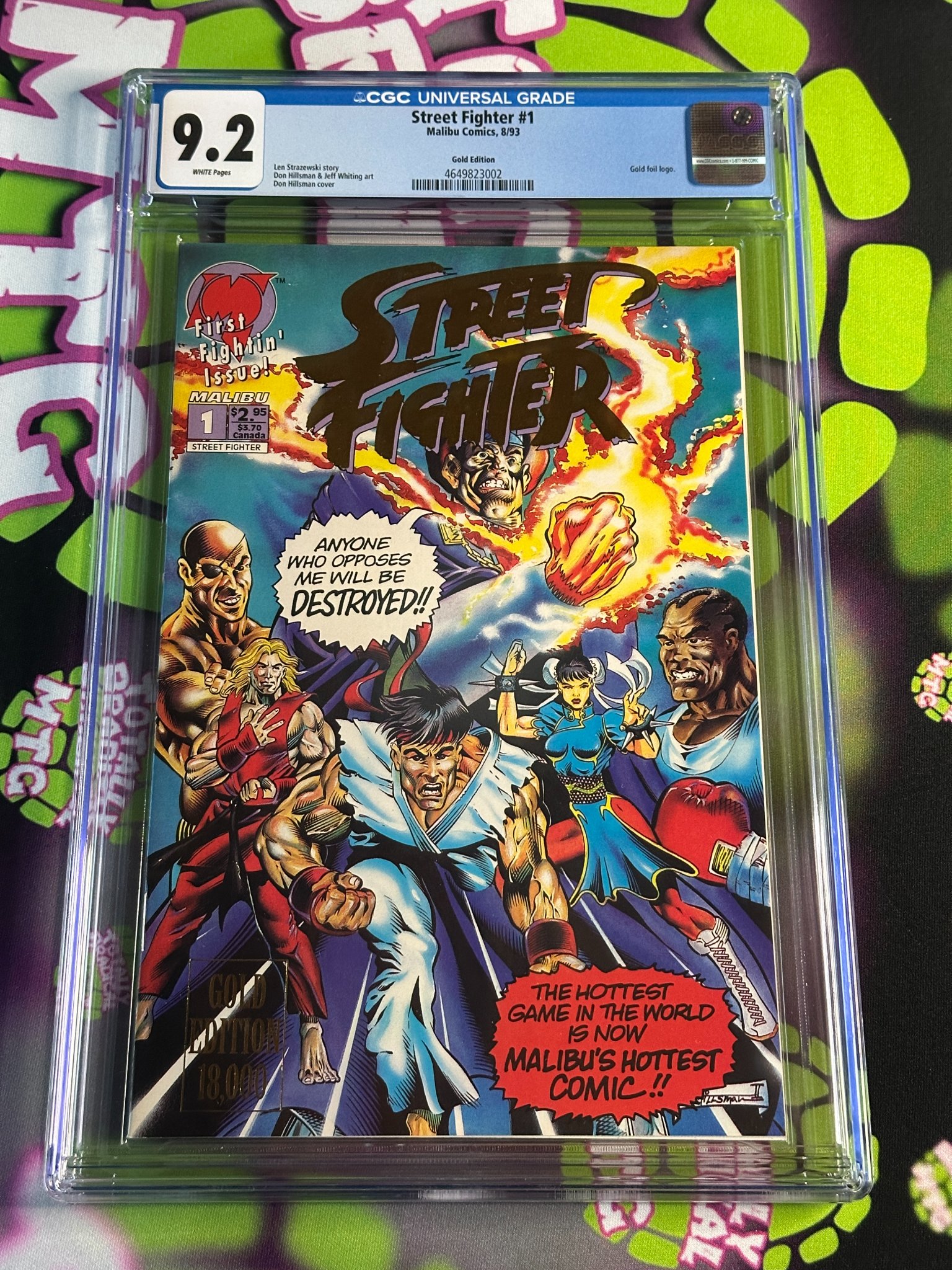 Street Fighter #1 Gold Edition CGC 9.2. Can ship in the US