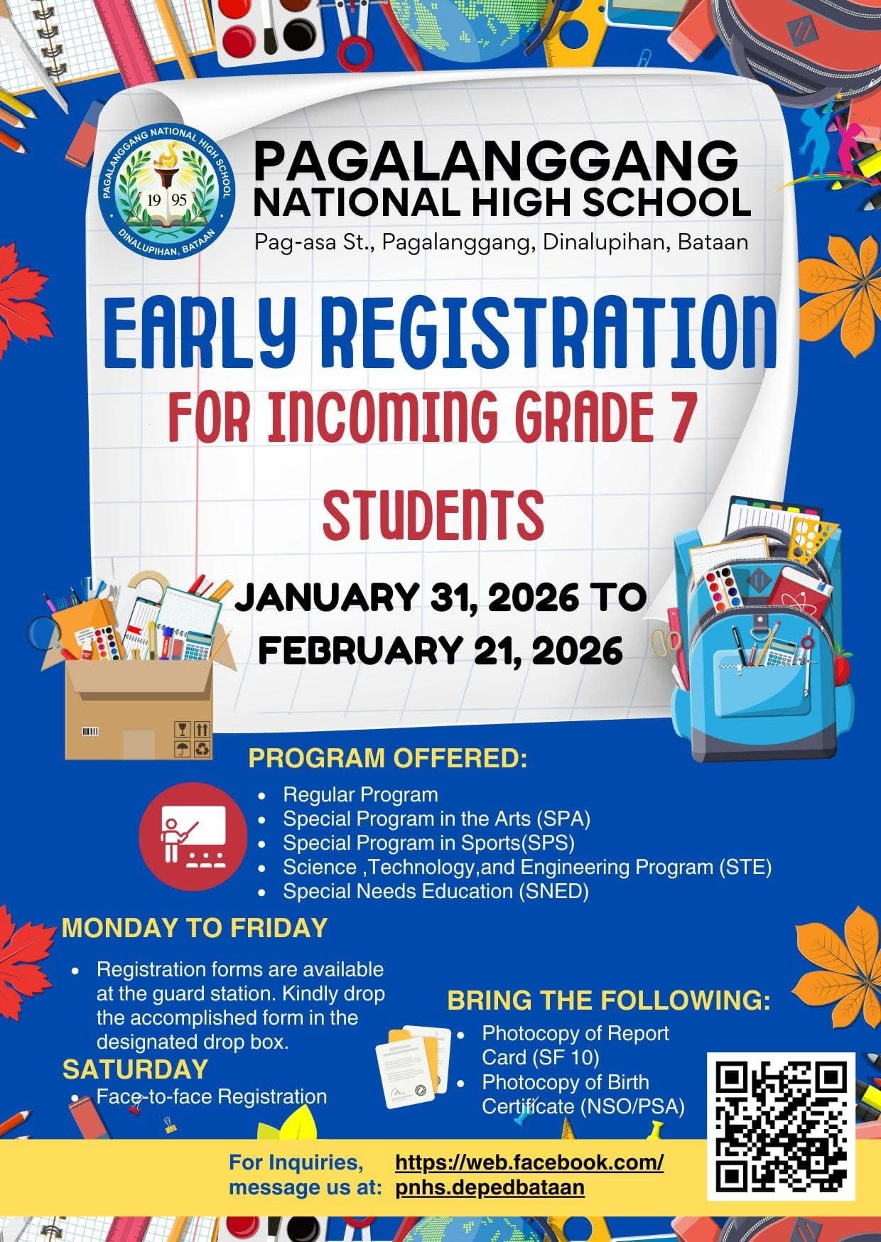 Pagalanggang - 📢 EARLY REGISTRATION IS NOW OPEN! 🎓 Pagalanggang ...