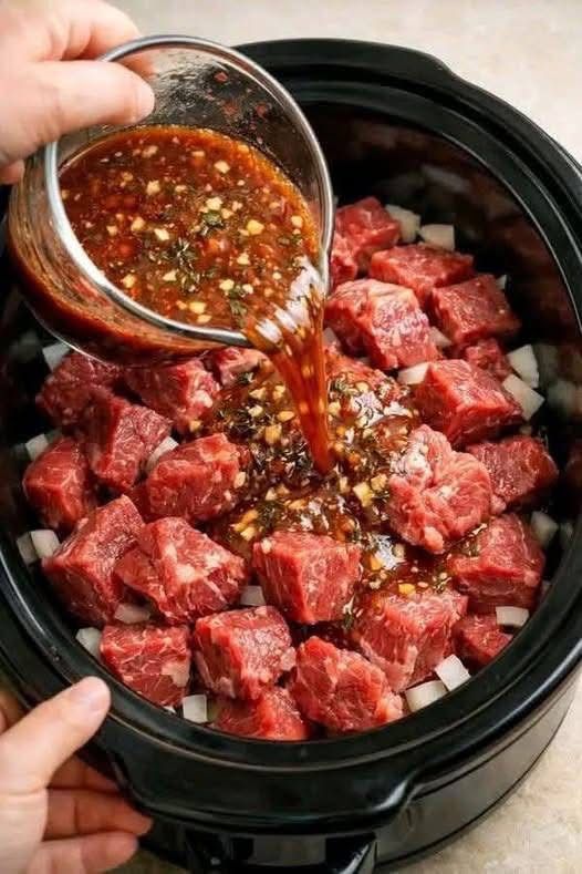 Chef Jamie Oliver | Put raw cubed beef in a slow cooker with these 3 ...