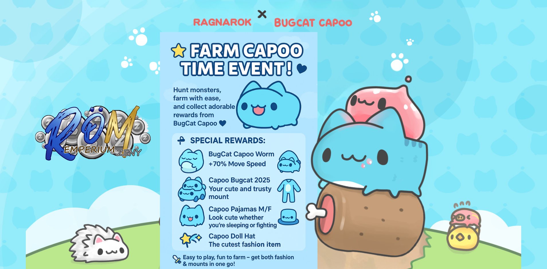 Rom-Emperiun - 🌟 กิจกรรม Farm Capoo Time! 🌟 🐾 ล่ามอน... | Facebook