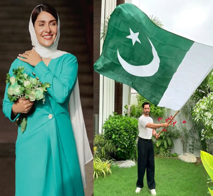 Pakistani - Danish Taimoor and Ayeza Khan celebrate Pakistan’s 78th ...