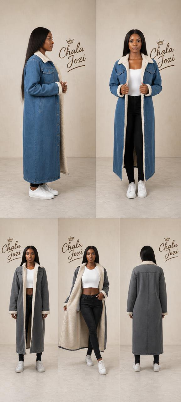 Good quality nice material long jacket Stock prices R250 Retail
