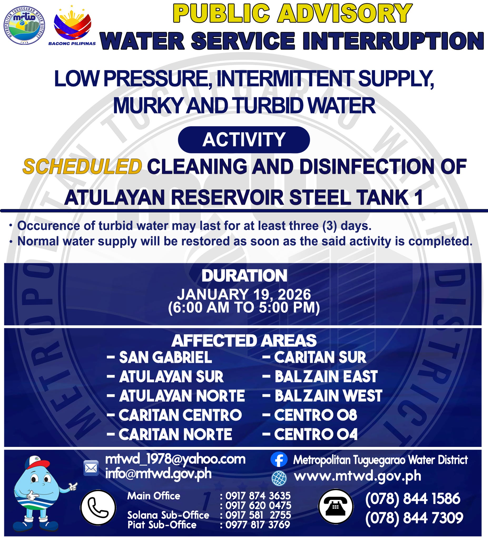 Metropolitan - 𝐒𝐂𝐇𝐄𝐃𝐔𝐋𝐄𝐃 𝐖𝐀𝐓𝐄𝐑 𝐒𝐄𝐑𝐕𝐈𝐂𝐄 𝐈𝐍𝐓𝐄𝐑𝐑𝐔𝐏𝐓𝐈𝐎𝐍 𝐀𝐃𝐕𝐈𝐒𝐎𝐑𝐘 𝐃𝐚𝐭𝐞