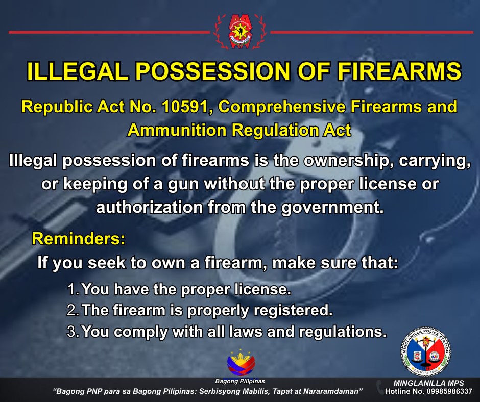 𝐈𝐋𝐋𝐄𝐆𝐀𝐋 𝐏𝐎𝐒𝐒𝐄𝐒𝐒𝐈𝐎𝐍... - Minglanilla Municipal Police Station | Facebook