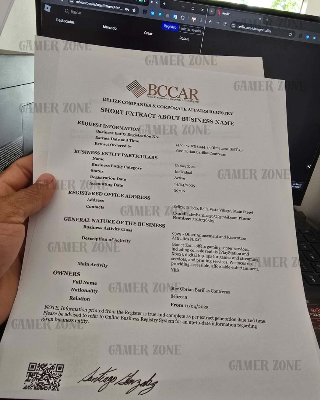 TopUp - It's official now! 🎉 Gamer Zone is a REGISTERED BUSINESS in ...