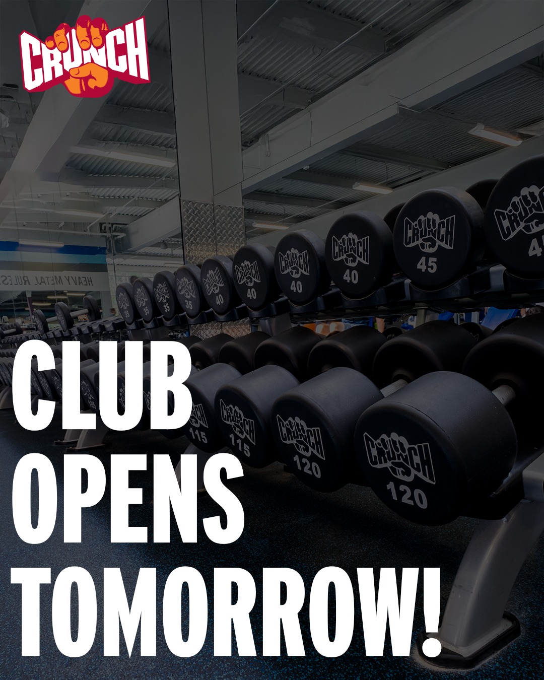 Crunch - 🎉 You're invited!! Our brand-new facility opens TOMORROW at ...