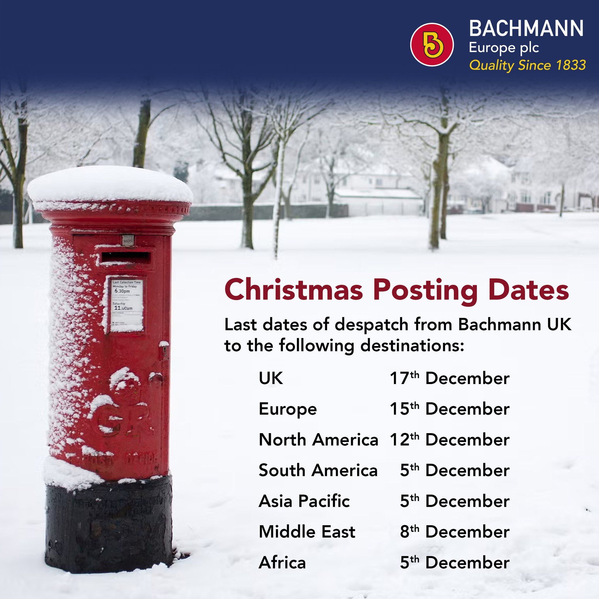 Bachmann Europe - A reminder for UK based people: If... | Facebook