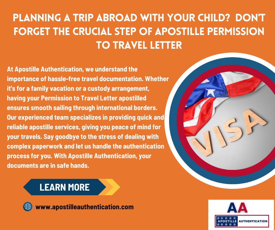 🌍 ️ Planning a trip abroad with... - Apostille Authentication