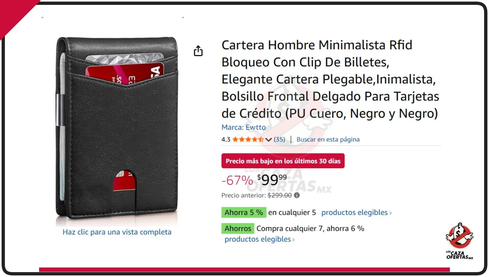 Portafoglio Uomo In Pelle Sottile E Minimalista Con Blocco RFID - Colore Carbonio E Arancione - Foto 3