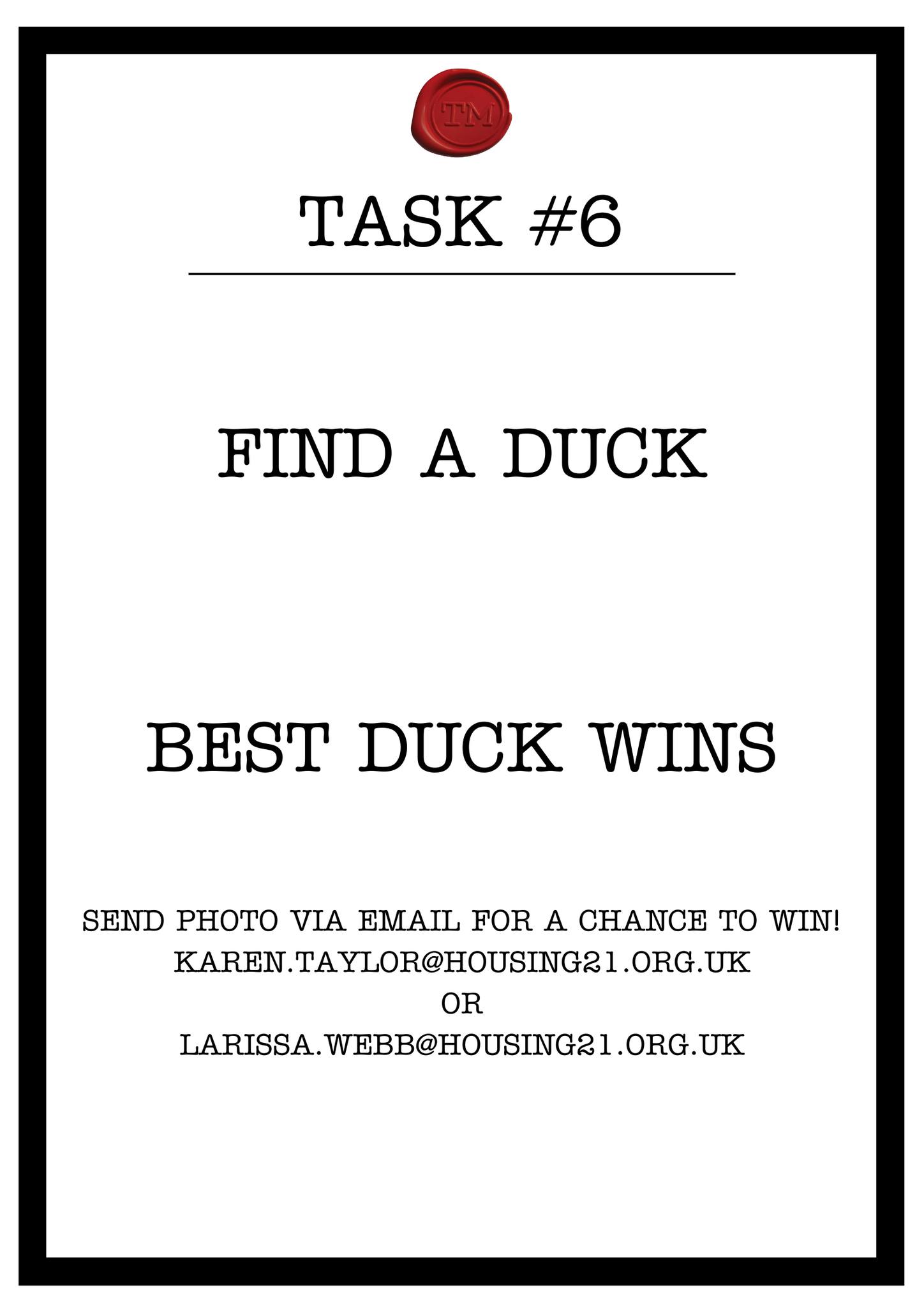 St - 🦆 TASKMASTER CHALLENGE #6 IS HERE! 🦆 This one’s quackingly simple ...
