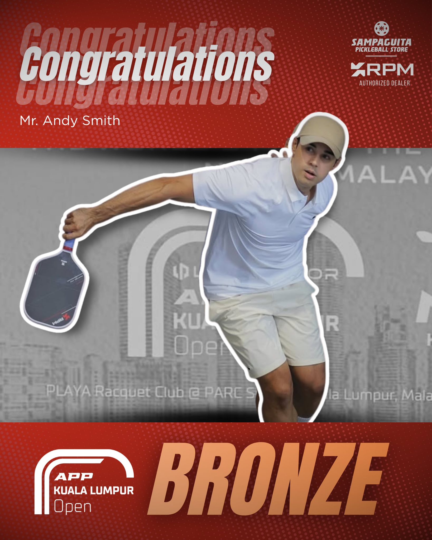 Congratulations to Andy... - Sampaguita Pickleball Store | Facebook