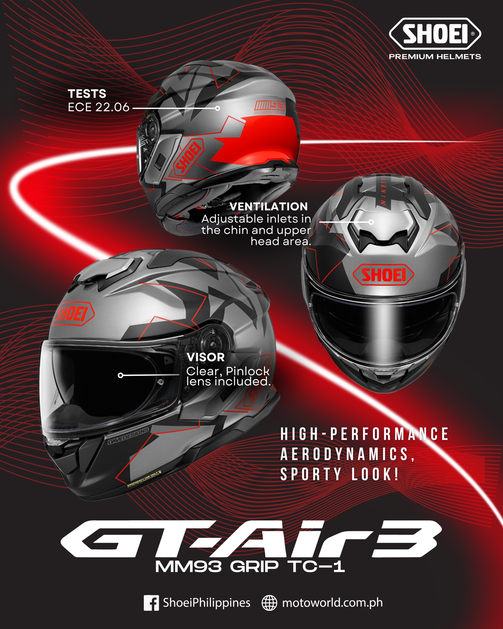 SHOEI X-FOURTEEN Marc Marquez BLACK CONCEPT 2.0 Now available