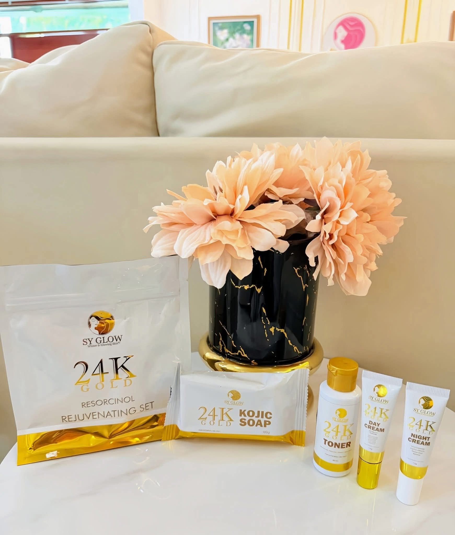 SY GLOW skincare set for whiter and glowing skin