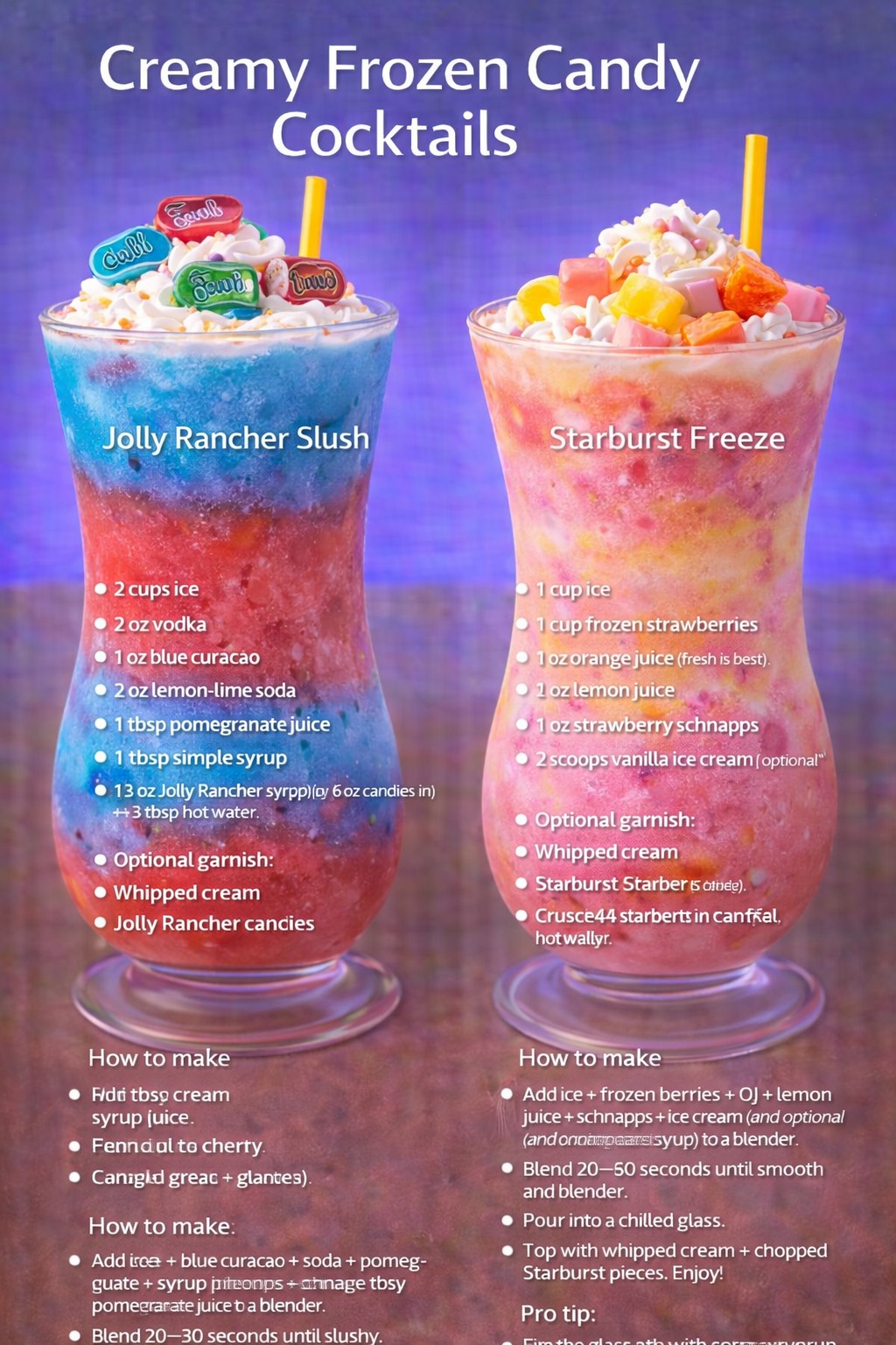 Tastymix - 🍬💙 ️ Jolly Rancher Slush (Frozen Candy Cocktail) — 1 drink ...
