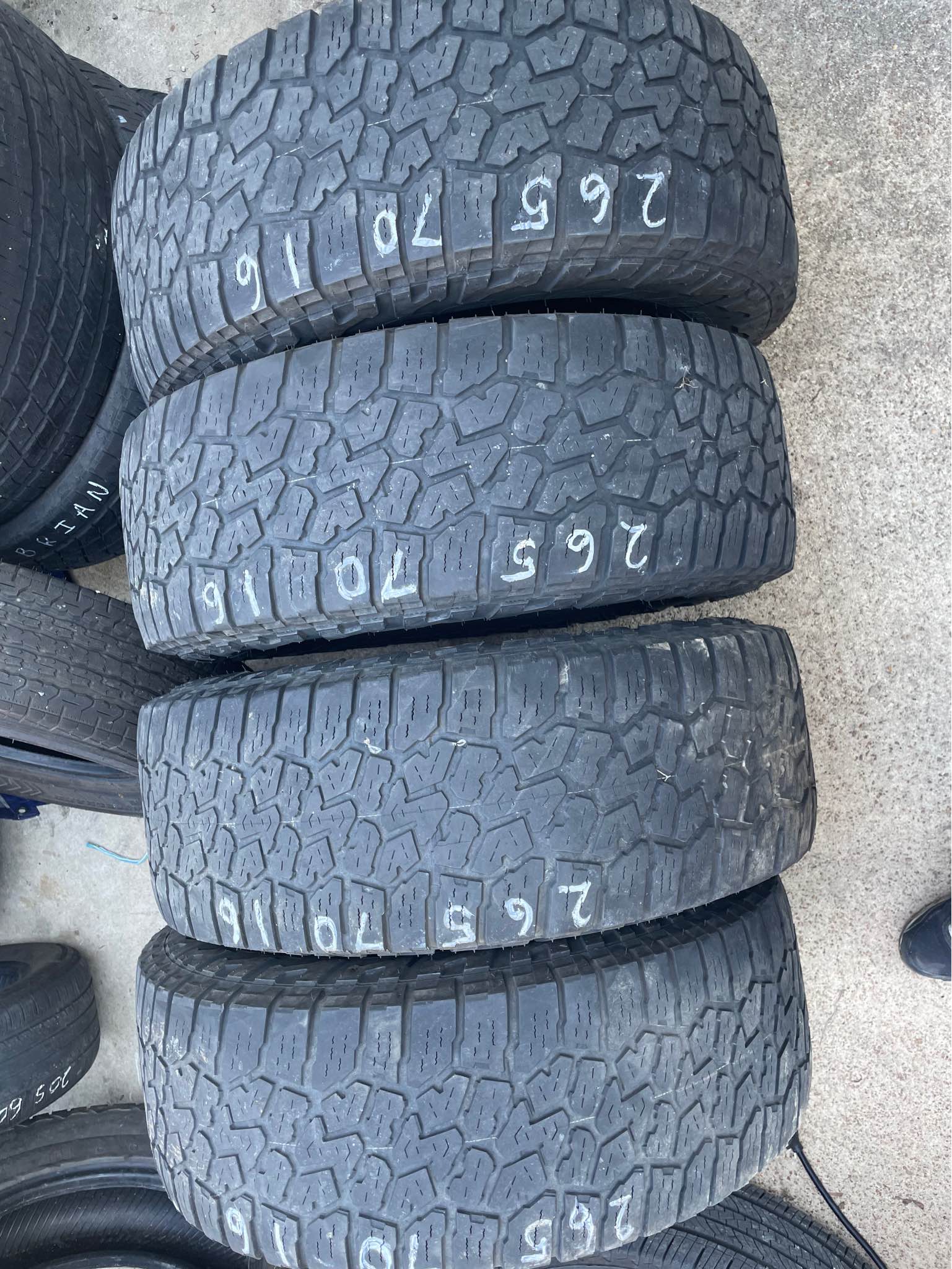Nice used set of four 265 70 16 - Car Wheels, Tires & Parts - Crockett ...