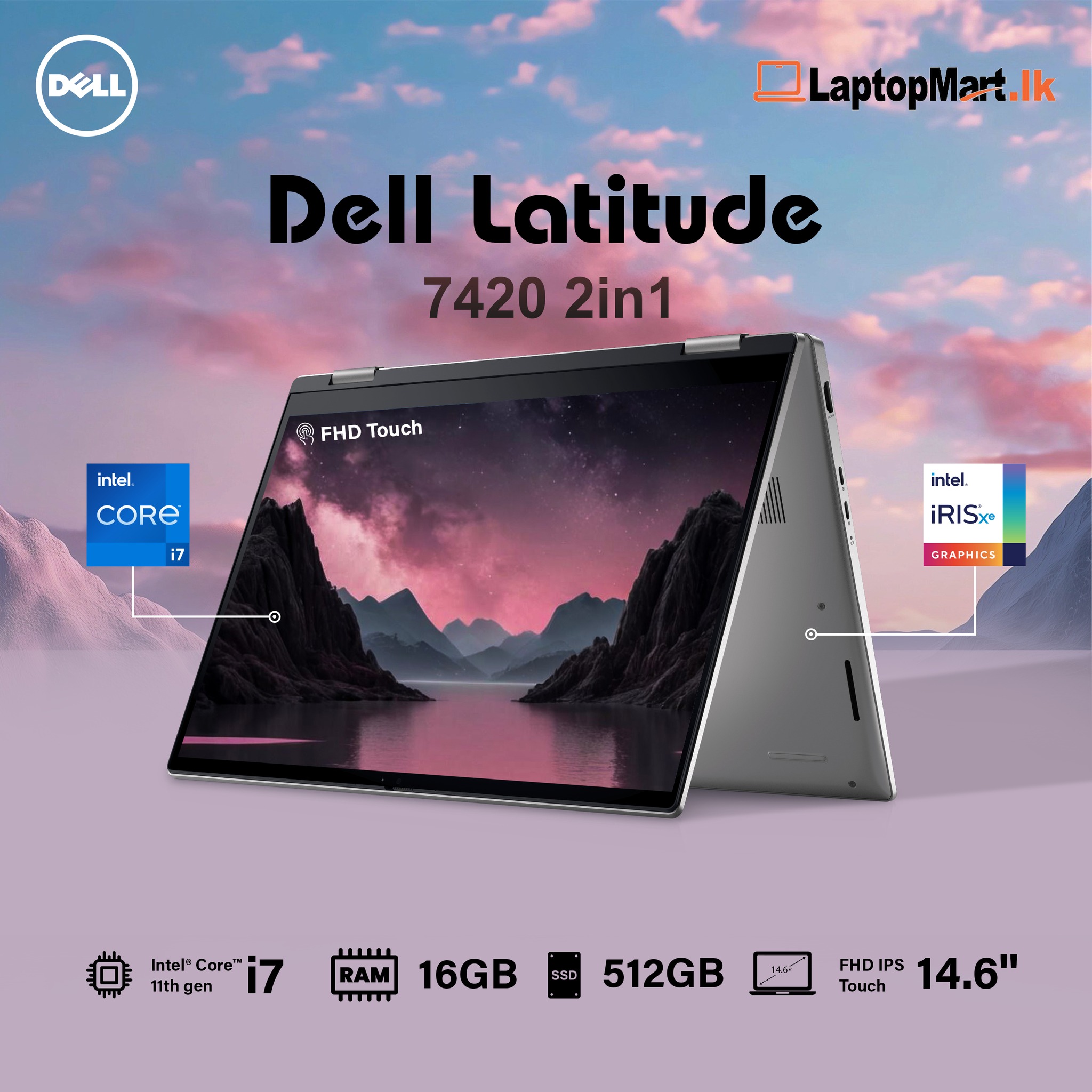 🧳 Dell Latitude 7420 2-in-1 — Premium. Powerful. Flexible