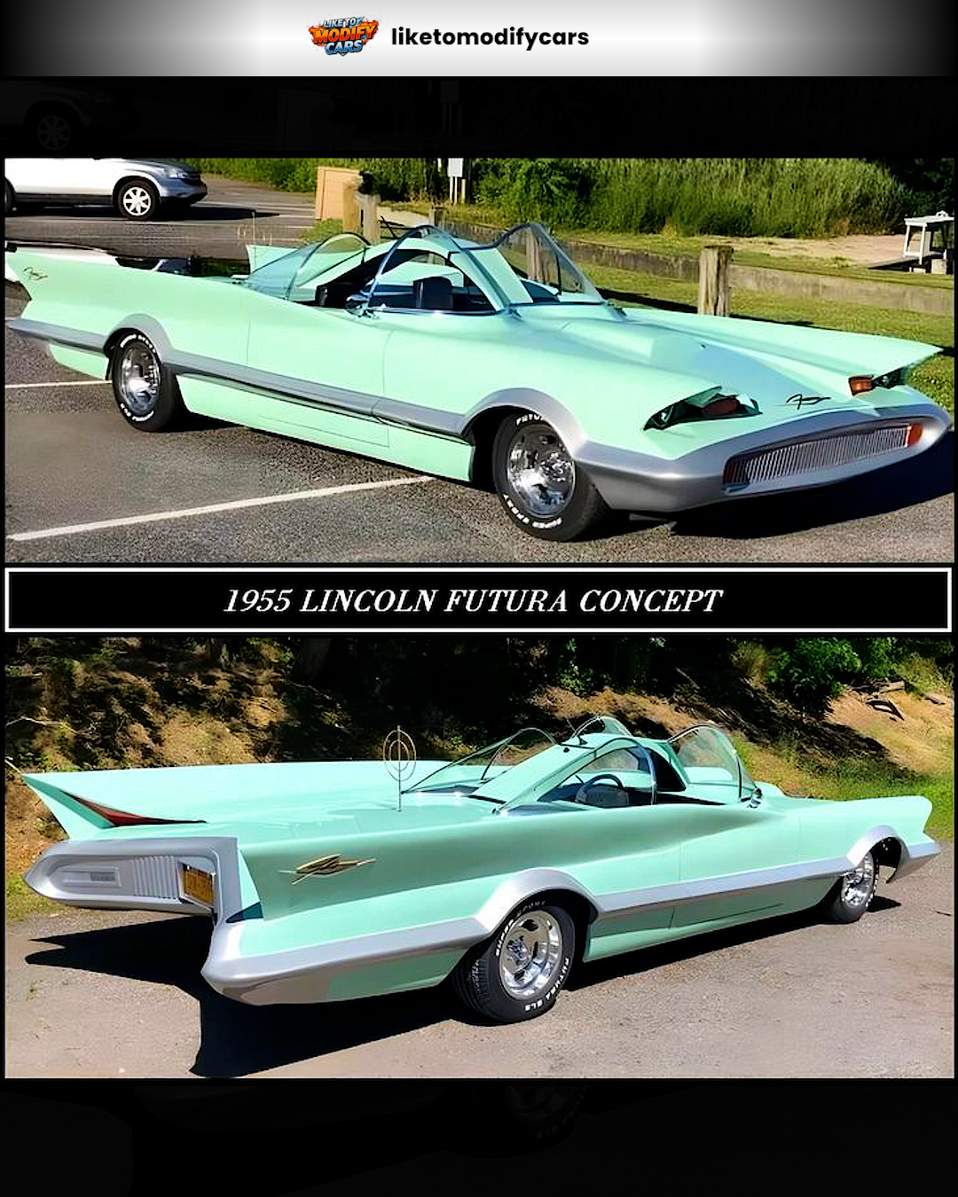 1955 Lincoln Futura's futuristic design