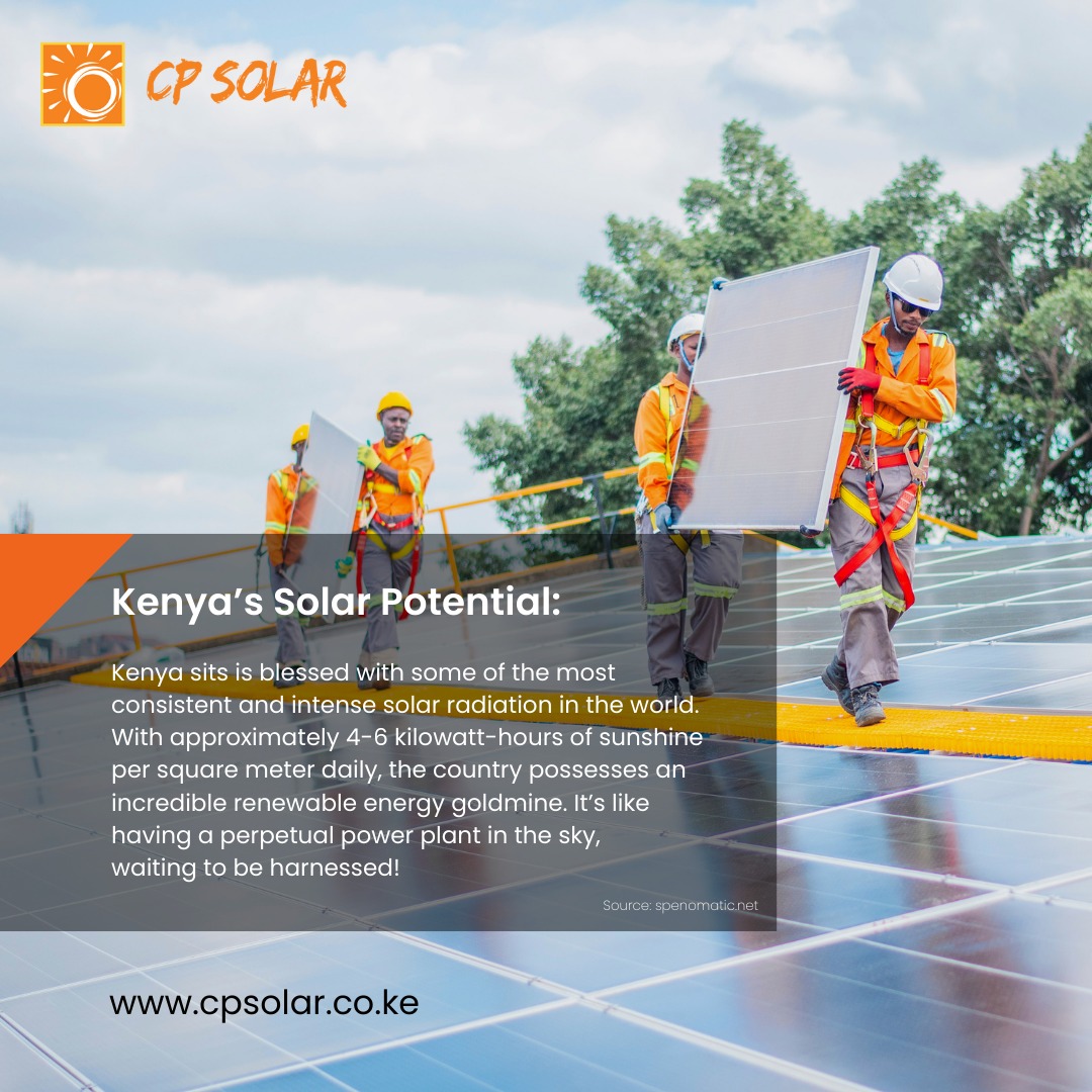CP - Kenya’s solar potential is unmatched! ☀️ With abundant sunshine ...