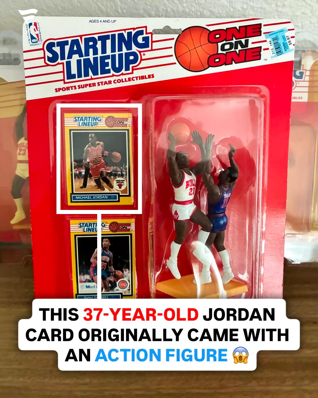 You could find this Jordan card in an action figure box 😱 In 1988