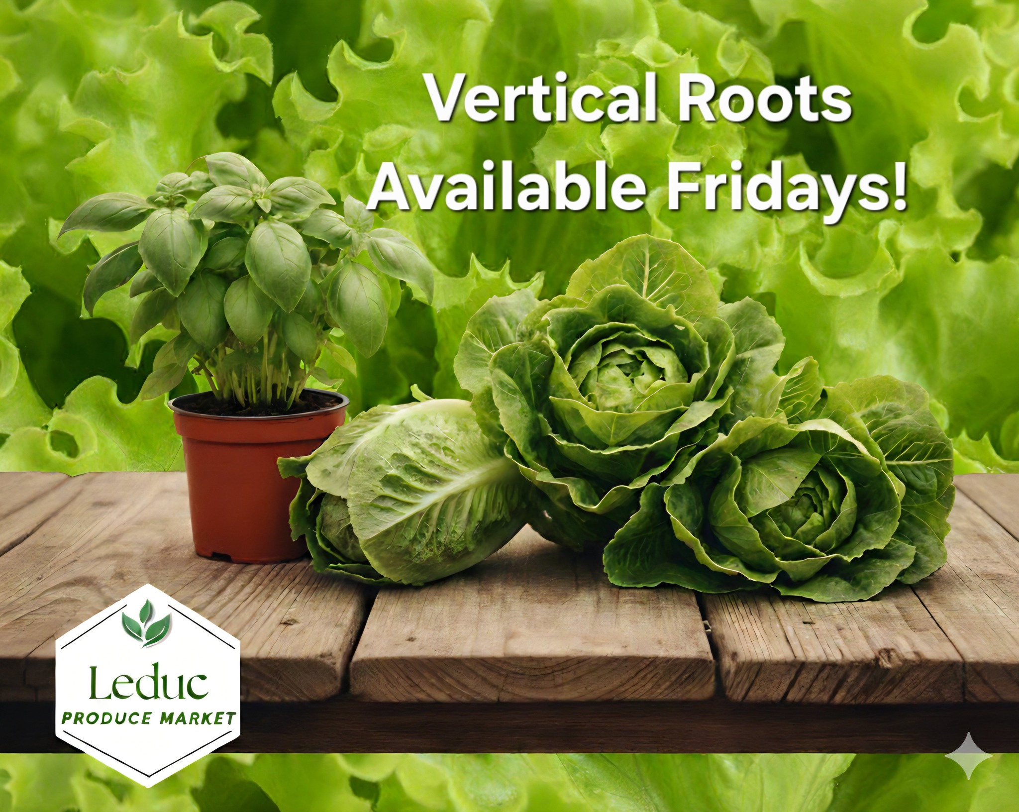 Leduc - 🥬 FRESHNESS UPDATE! Vertical Roots Moving to Friday! 🥬 Heads up ...