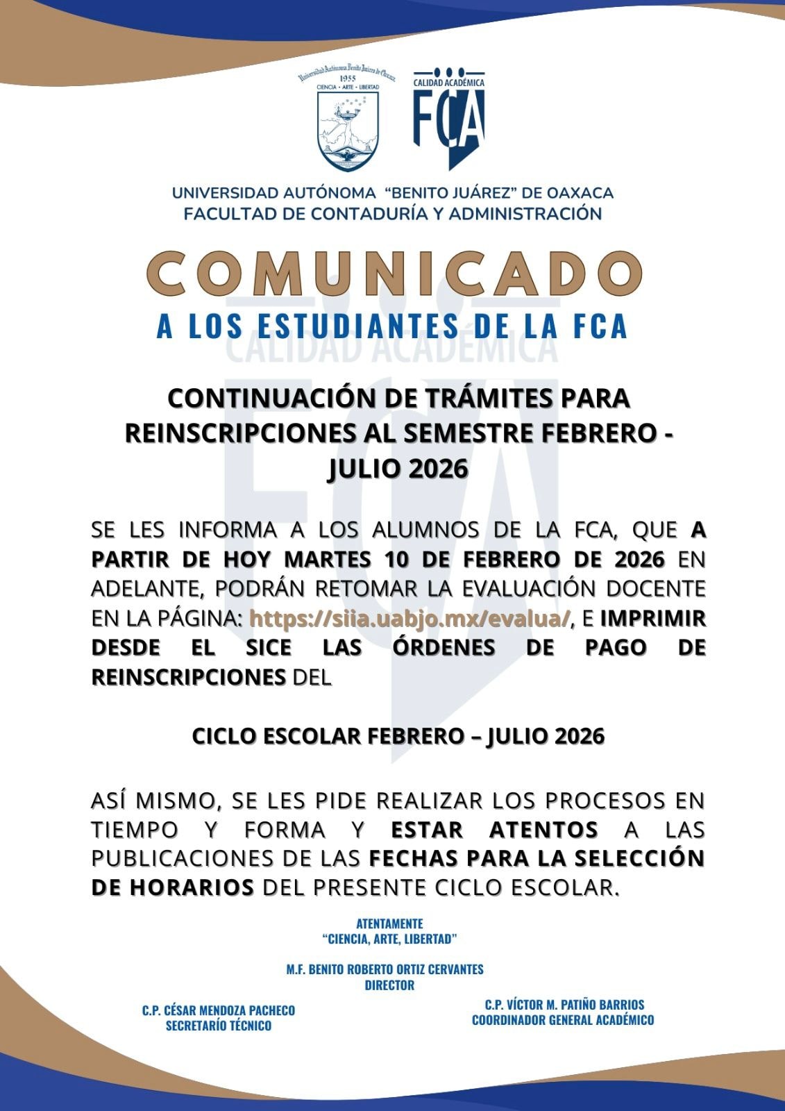 Dirección - ATENTO COMUNICADO Continuación de trámites para ...