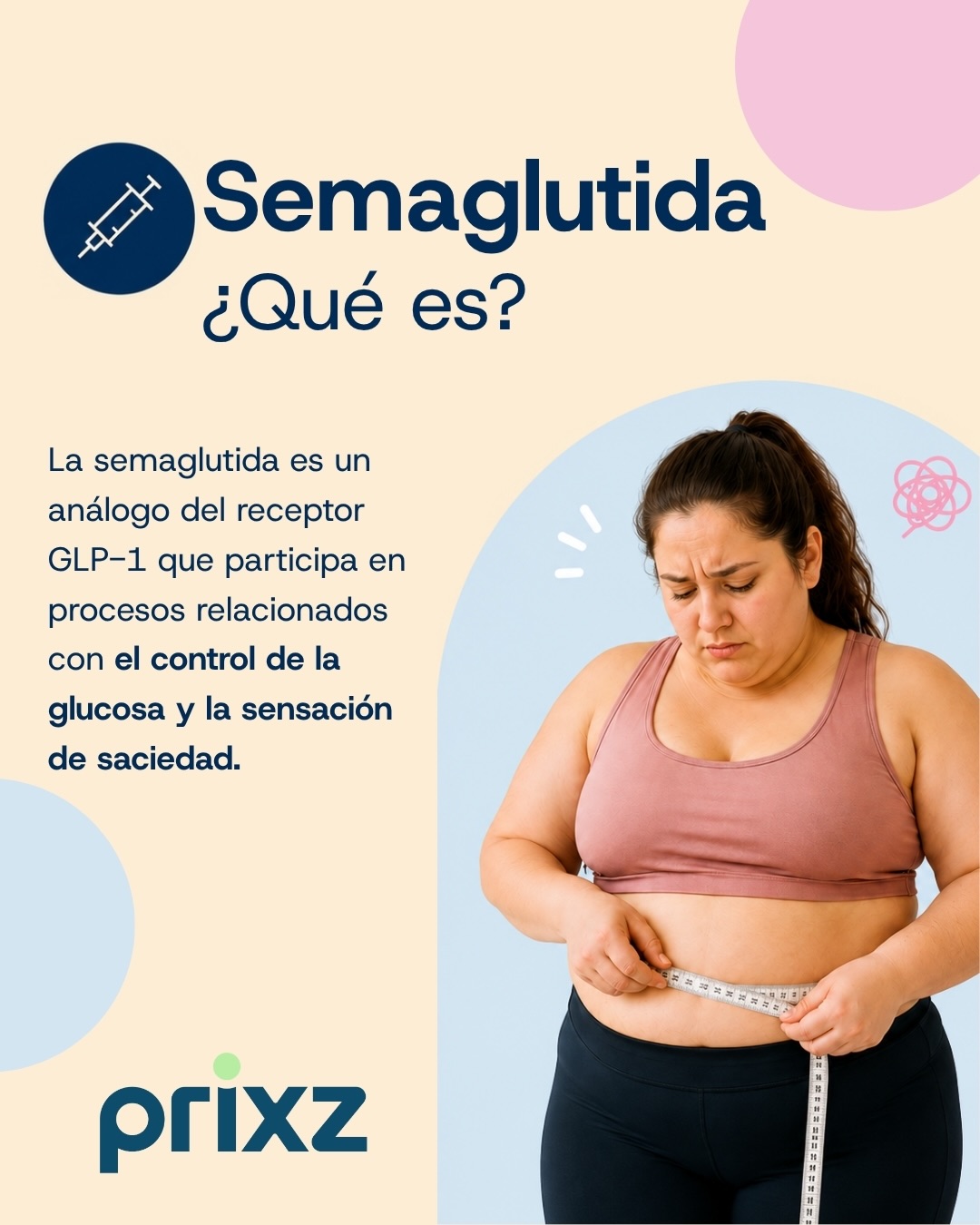 Qué es la semaglutida y cuál es su función? 💙 Conocer cómo funcionan algunos tratamientos también es parte del cuidado de la salud. Te compartimos información general sobre la semaglutida, un principio