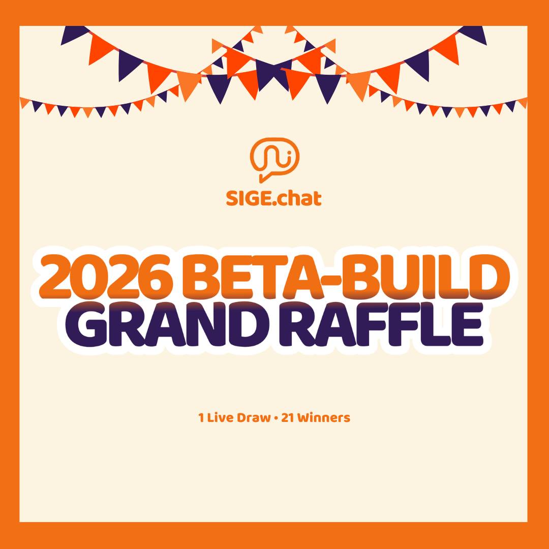 SIGE.chat - 𝐁𝐄𝐓𝐀 𝐆𝐈𝐕𝐄𝐀𝐖𝐀𝐘: 𝐖𝐢𝐧 𝐚 𝐖𝐅𝐇 𝐒𝐞𝐭𝐮𝐩 + 𝐒𝐈𝐆𝐄.𝐜𝐡𝐚𝐭... | Facebook