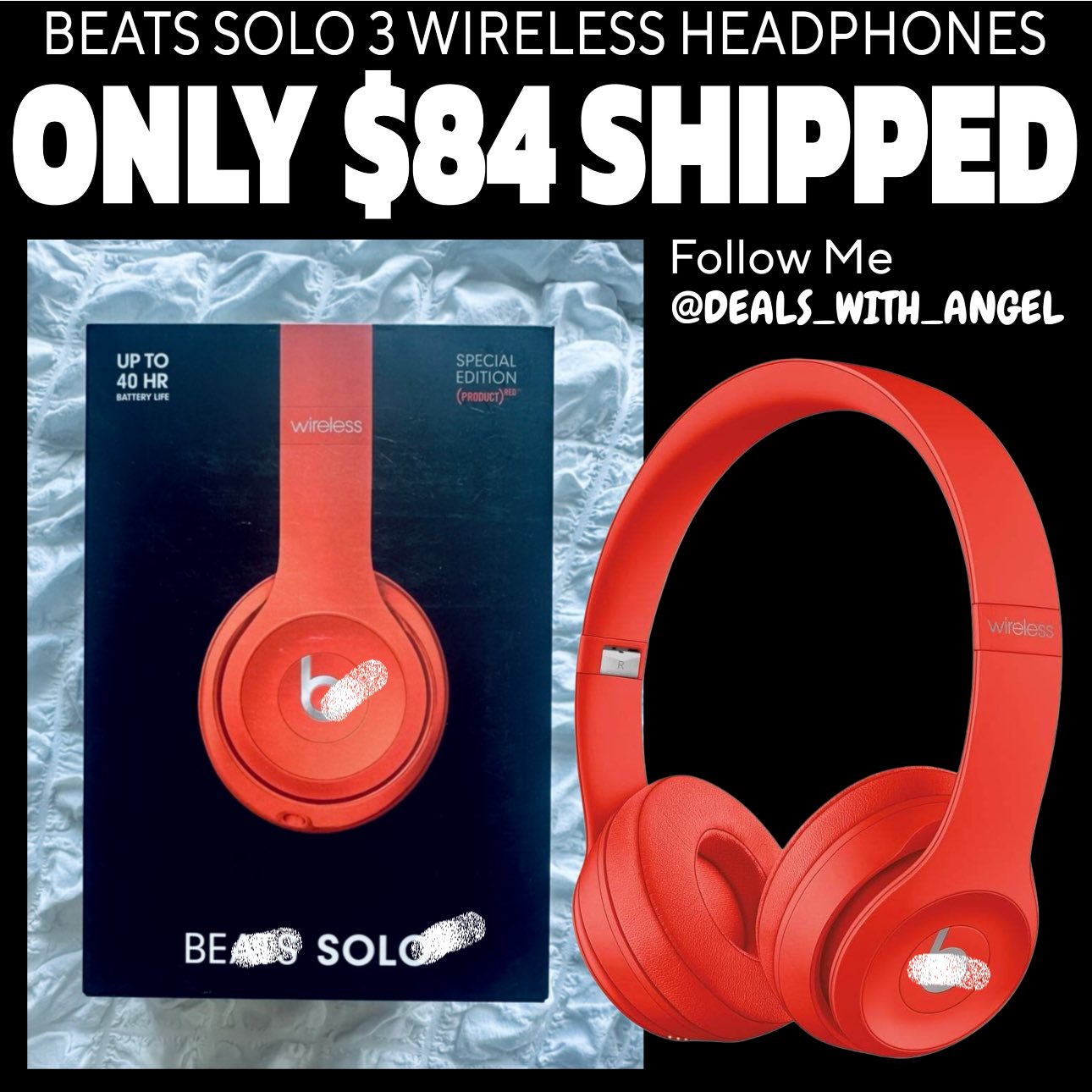 Beats Solo3 Wireless Citrus Red Beats Solo 3 Wireless Headphones