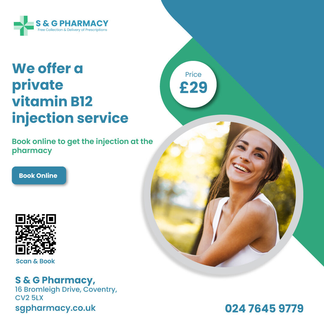 b12 injection coventry S & Backorder