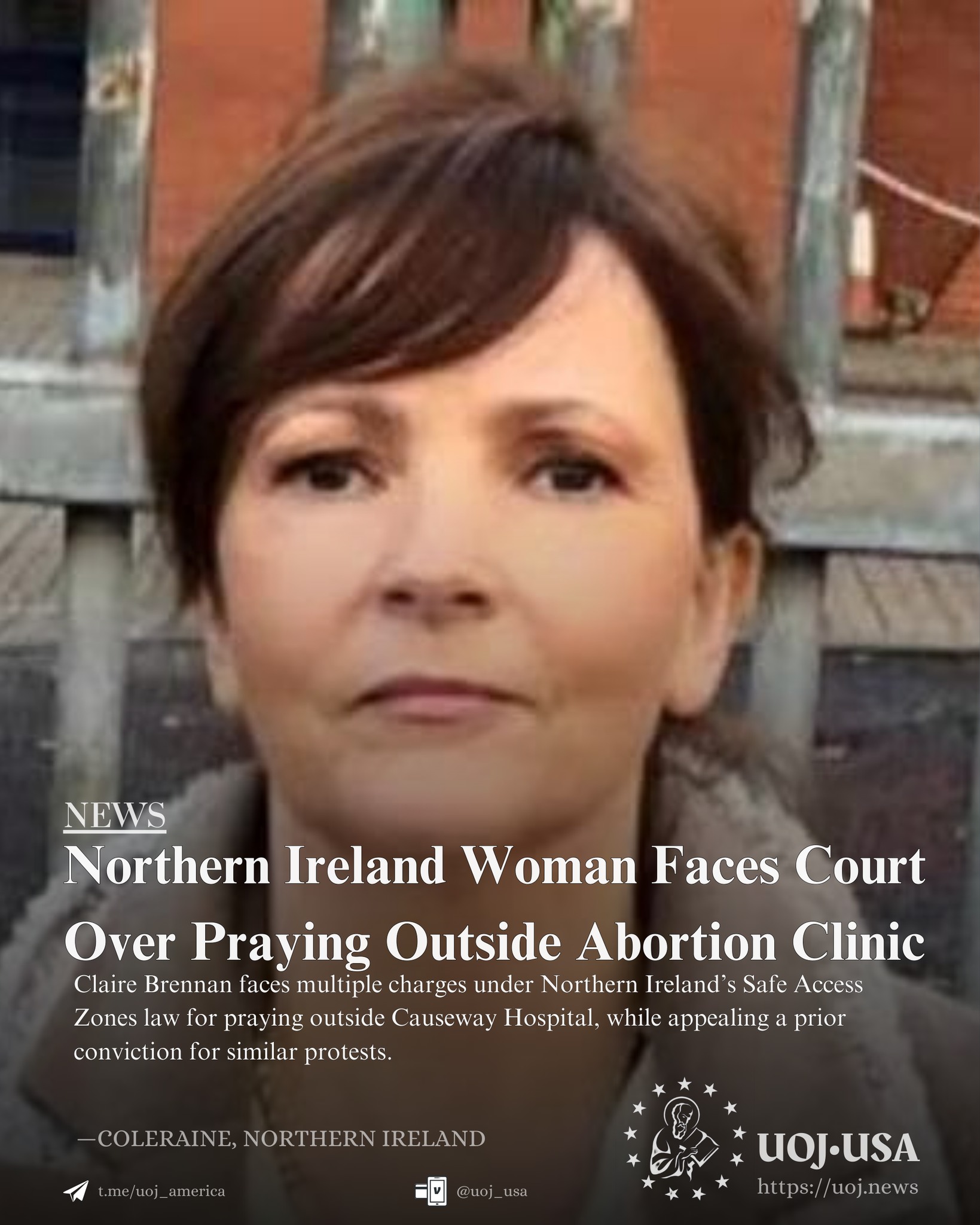 Union - COLERAINE, NORTHERN IRELAND — Claire Brennan, a 54-year-old ...