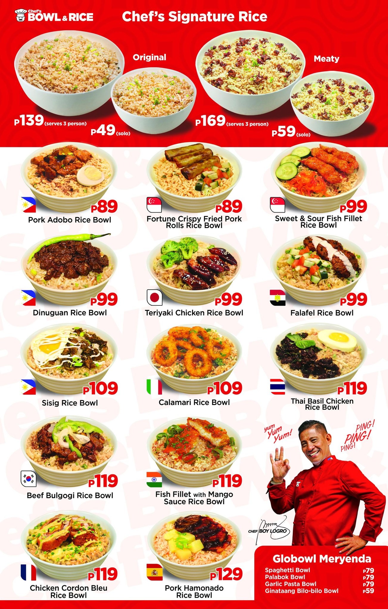 Chef's - Say hello to our new and improved menu - packed with flavors ...