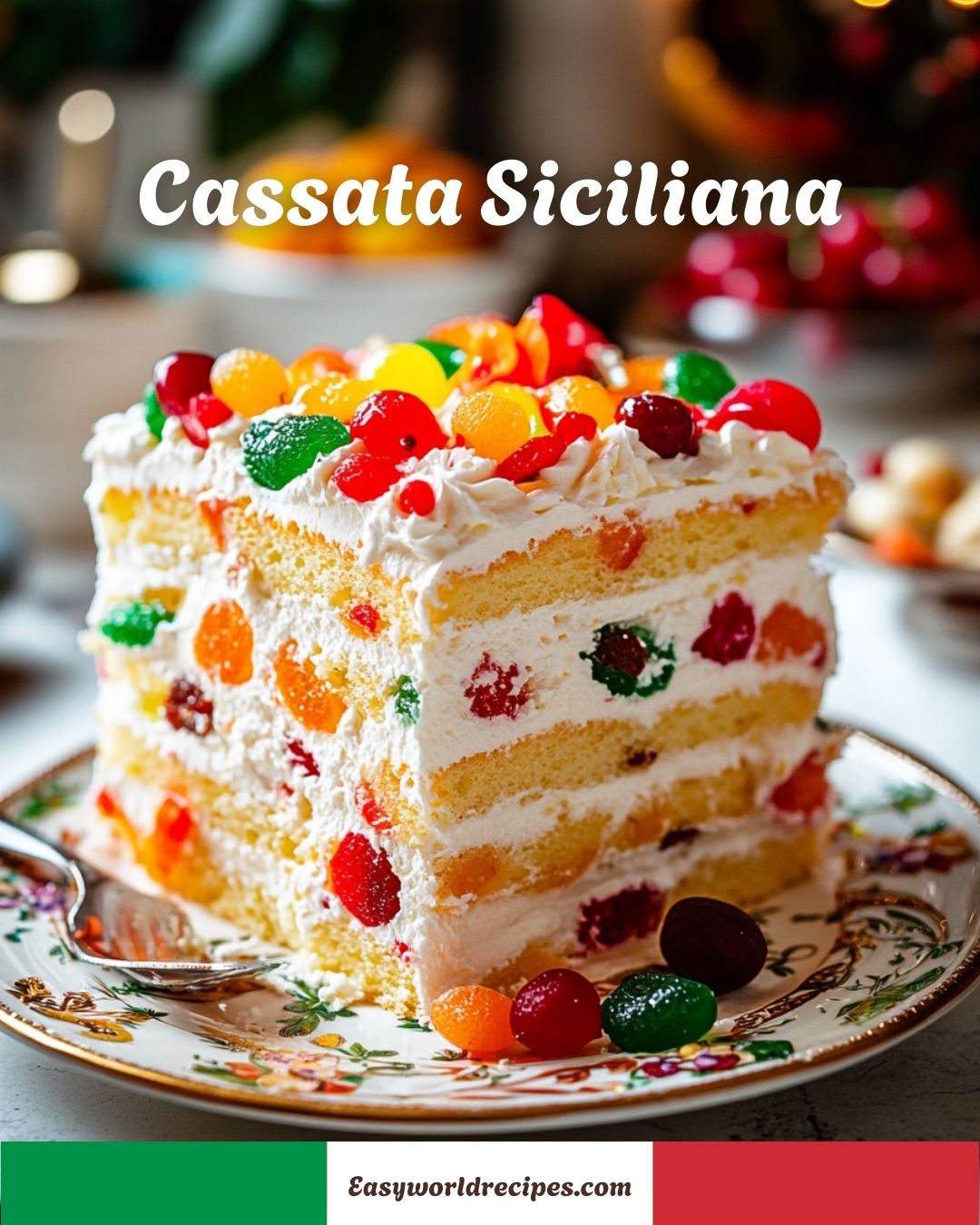 Italian - 🍰🇮🇹 CASSATA SICILIANA A classic Sicilian celebration cake ...