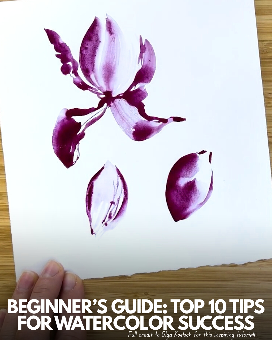 Watercolor - I put together my top 10 watercolor tips to help beginners avoid common mistakes. # ...